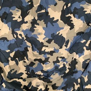 Pottery Barn Teen Blue camouflage duvet cover twin